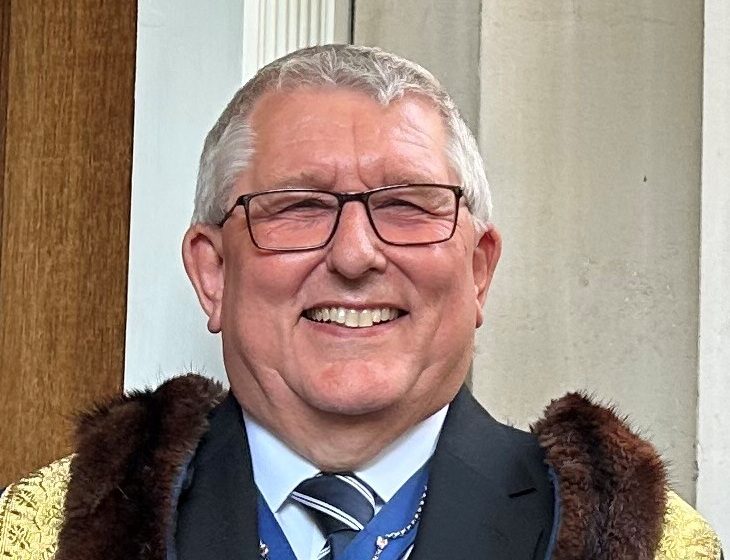 Mark Romain MBE, Prime Warden for 2026/27, in his robes of office